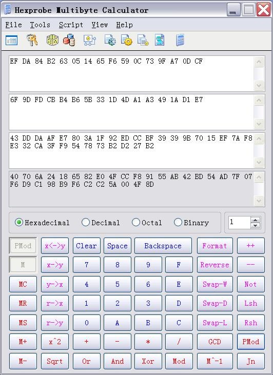 Hpmbcalc Hex Calculator Screenshot